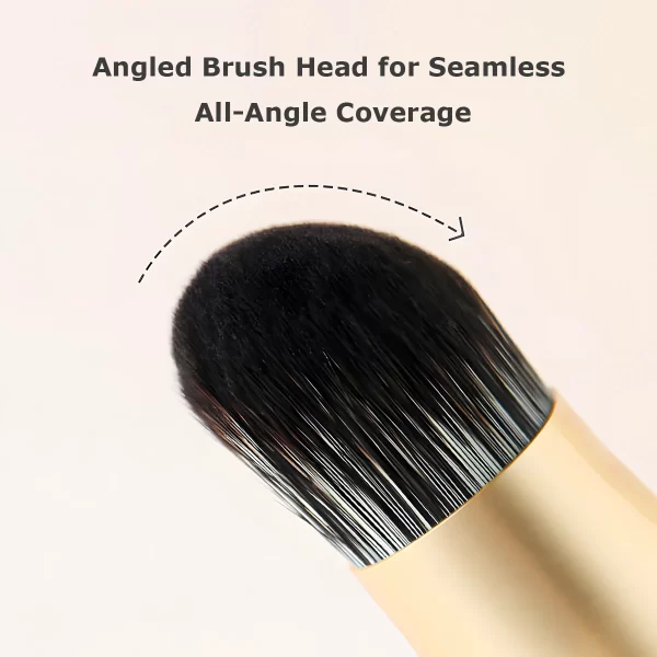 Close-Up of Angled Foundation Brush Bristles